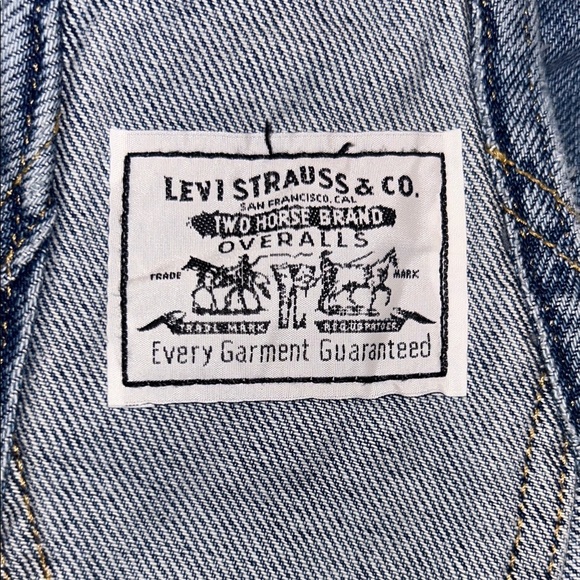 Levi’s Vintage Women’s Shortalls, Size Large - Picture 9 of 12